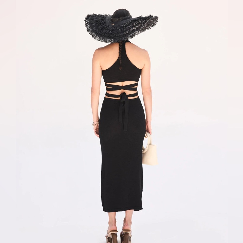 Cult Gaia Aziza knit dress black xs KD1904YNBLCXS - Picture 6 of 8